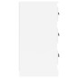 Credenze 2 pz Bianco Lucido in Legno Multistrato Credenze 2 pz Bianco Lucido in Legno Multistrato