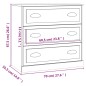 Credenze 2 pz Bianco Lucido in Legno Multistrato Credenze 2 pz Bianco Lucido in Legno Multistrato