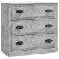 Credenze 2 pz Grigio Cemento in Legno Multistrato Credenze 2 pz Grigio Cemento in Legno Multistrato
