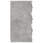 Credenze 2 pz Grigio Cemento in Legno Multistrato Credenze 2 pz Grigio Cemento in Legno Multistrato