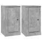 vidaXL Credenze 3 pz Grigio Cemento in Legno Multistrato vidaXL Credenze 3 pz Grigio Cemento in Legno Multistrato