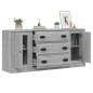 Credenze 3 pz Grigio Sonoma in Legno Multistrato Credenze 3 pz Grigio Sonoma in Legno Multistrato