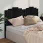 Testiera per Letto Nera 186x4x100 cm in Legno Massello di Pino Testiera per Letto Nera 186x4x100 cm in Legno Massello di Pino