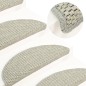 vidaXL Tappeti Autoadesivi Scale Aspetto Sisal 15 pz 56x17x3cm Grigi vidaXL Tappeti Autoadesivi Scale Aspetto Sisal 15 pz 56x17x3cm Grigi