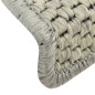 vidaXL Tappeti Autoadesivi Scale Aspetto Sisal 15 pz 56x17x3cm Grigi vidaXL Tappeti Autoadesivi Scale Aspetto Sisal 15 pz 56x17x3cm Grigi