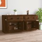 Credenze 2 pz Rovere Marrone in Legno Multistrato Credenze 2 pz Rovere Marrone in Legno Multistrato