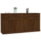 Credenze 2 pz Rovere Marrone in Legno Multistrato Credenze 2 pz Rovere Marrone in Legno Multistrato