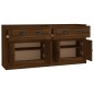 Credenze 2 pz Rovere Marrone in Legno Multistrato Credenze 2 pz Rovere Marrone in Legno Multistrato