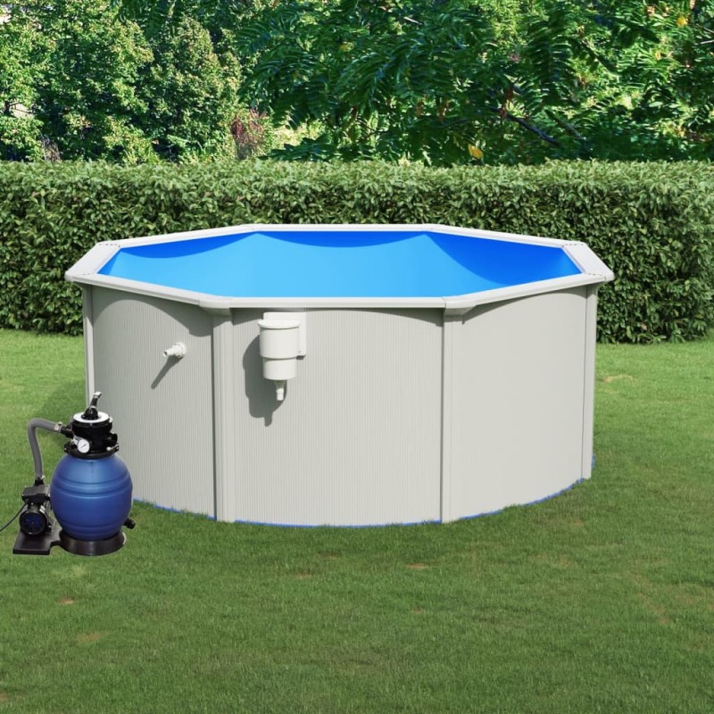 Piscina con Pompa Filtro a Sabbia 300x120 cm Piscina con Pompa Filtro a Sabbia 300x120 cm
