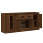 Credenze 3 pz Rovere Marrone in Legno Multistrato