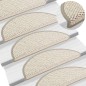 vidaXL Tappeti Adesivi Scale Aspetto Sisal 15 pz 56x17x3 cm Beige vidaXL Tappeti Adesivi Scale Aspetto Sisal 15 pz 56x17x3 cm Beige