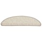 vidaXL Tappeti Adesivi Scale Aspetto Sisal 15 pz 56x17x3 cm Beige vidaXL Tappeti Adesivi Scale Aspetto Sisal 15 pz 56x17x3 cm Beige