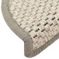 vidaXL Tappeti Adesivi Scale Aspetto Sisal 15 pz 56x17x3 cm Beige vidaXL Tappeti Adesivi Scale Aspetto Sisal 15 pz 56x17x3 cm Beige