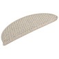 vidaXL Tappeti Autoadesivi Scale Aspetto Sisal 15pz 56x17x3cm Argento vidaXL Tappeti Autoadesivi Scale Aspetto Sisal 15pz 56x17x3cm Argento