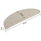 vidaXL Tappeti Autoadesivi Scale Aspetto Sisal 15pz 56x17x3cm Argento vidaXL Tappeti Autoadesivi Scale Aspetto Sisal 15pz 56x17x3cm Argento