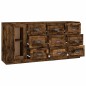 Credenze 3 pz Rovere Fumo in Legno Multistrato Credenze 3 pz Rovere Fumo in Legno Multistrato