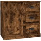 Credenze 3 pz Rovere Fumo in Legno Multistrato Credenze 3 pz Rovere Fumo in Legno Multistrato