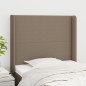 Testiera ad Orecchio Tortora 93x16x118/128 cm in Tessuto Testiera ad Orecchio Tortora 93x16x118/128 cm in Tessuto