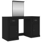 Toeletta con Specchio Nero 130x50x132,5 cm Toeletta con Specchio Nero 130x50x132,5 cm