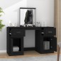 Toeletta con Specchio Nero 130x50x132,5 cm Toeletta con Specchio Nero 130x50x132,5 cm