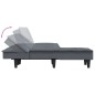 vidaXL Divano Letto a L Grigio Scuro 255x140x70 cm in Velluto vidaXL Divano Letto a L Grigio Scuro 255x140x70 cm in Velluto