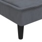 vidaXL Divano Letto a L Grigio Scuro 255x140x70 cm in Velluto vidaXL Divano Letto a L Grigio Scuro 255x140x70 cm in Velluto