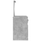 Toeletta con Specchio Grigio Cemento 130x50x132,5 cm Toeletta con Specchio Grigio Cemento 130x50x132,5 cm
