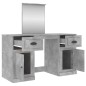 Toeletta con Specchio Grigio Cemento 130x50x132,5 cm Toeletta con Specchio Grigio Cemento 130x50x132,5 cm
