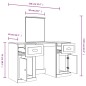 Toeletta con Specchio Rovere Fumo 130x50x132,5 cm Toeletta con Specchio Rovere Fumo 130x50x132,5 cm