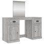 Toeletta con Specchio Grigio Sonoma 130x50x132,5 cm Toeletta con Specchio Grigio Sonoma 130x50x132,5 cm