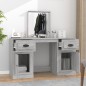 Toeletta con Specchio Grigio Sonoma 130x50x132,5 cm Toeletta con Specchio Grigio Sonoma 130x50x132,5 cm