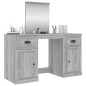 Toeletta con Specchio Grigio Sonoma 130x50x132,5 cm Toeletta con Specchio Grigio Sonoma 130x50x132,5 cm
