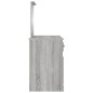 Toeletta con Specchio Grigio Sonoma 130x50x132,5 cm Toeletta con Specchio Grigio Sonoma 130x50x132,5 cm