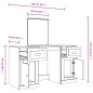 Toeletta con Specchio Grigio Sonoma 130x50x132,5 cm Toeletta con Specchio Grigio Sonoma 130x50x132,5 cm