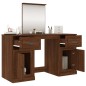 Toeletta con Specchio Rovere Marrone 130x50x132,5 cm Toeletta con Specchio Rovere Marrone 130x50x132,5 cm