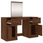 Toeletta con Specchio Rovere Marrone 130x50x132,5 cm Toeletta con Specchio Rovere Marrone 130x50x132,5 cm