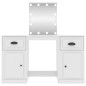 Toeletta con LED Bianco 130x50x132,5 cm Toeletta con LED Bianco 130x50x132,5 cm