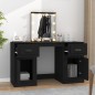 Toeletta con LED Nero 130x50x132,5 cm Toeletta con LED Nero 130x50x132,5 cm