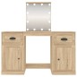 Toeletta con LED Rovere Sonoma 130x50x132,5 cm Toeletta con LED Rovere Sonoma 130x50x132,5 cm