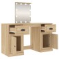 Toeletta con LED Rovere Sonoma 130x50x132,5 cm Toeletta con LED Rovere Sonoma 130x50x132,5 cm
