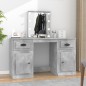 Toeletta con LED Grigio Cemento 130x50x132,5 cm Toeletta con LED Grigio Cemento 130x50x132,5 cm
