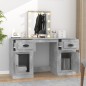Toeletta con LED Grigio Cemento 130x50x132,5 cm Toeletta con LED Grigio Cemento 130x50x132,5 cm