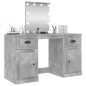 Toeletta con LED Grigio Cemento 130x50x132,5 cm Toeletta con LED Grigio Cemento 130x50x132,5 cm