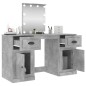 Toeletta con LED Grigio Cemento 130x50x132,5 cm Toeletta con LED Grigio Cemento 130x50x132,5 cm