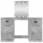 Toeletta con LED Grigio Cemento 130x50x132,5 cm Toeletta con LED Grigio Cemento 130x50x132,5 cm