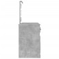 Toeletta con LED Grigio Cemento 130x50x132,5 cm Toeletta con LED Grigio Cemento 130x50x132,5 cm