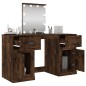 Toeletta con LED Rovere Fumo 130x50x132,5 cm Toeletta con LED Rovere Fumo 130x50x132,5 cm