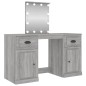Toeletta con LED Grigio Sonoma 130x50x132,5 cm Toeletta con LED Grigio Sonoma 130x50x132,5 cm
