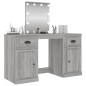 Toeletta con LED Grigio Sonoma 130x50x132,5 cm Toeletta con LED Grigio Sonoma 130x50x132,5 cm