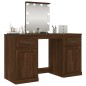 Toeletta con LED Rovere Marrone 130x50x132,5 cm Toeletta con LED Rovere Marrone 130x50x132,5 cm